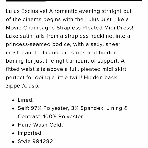 Champagne satin cocktail dress - Picture 5 of 7